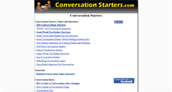 Desktop Screenshot of conversationstarters.com