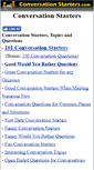 Mobile Screenshot of conversationstarters.com